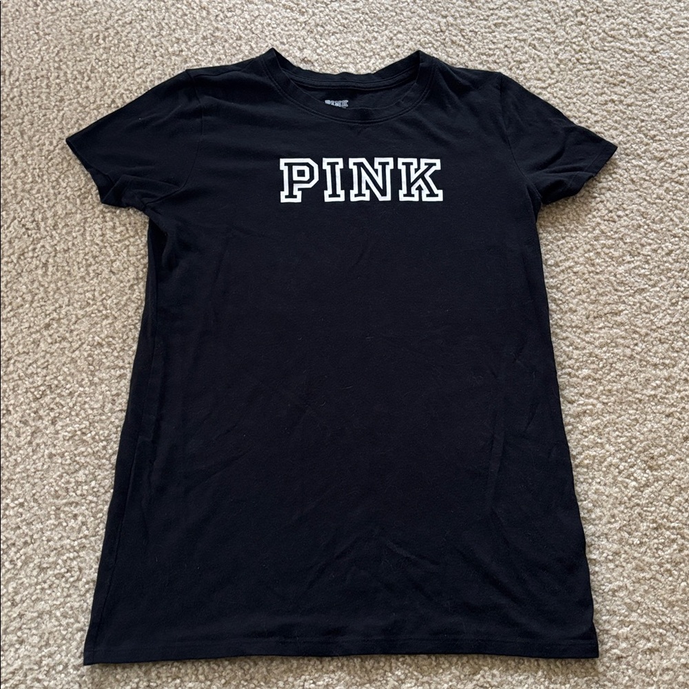 PINK Victoria's Secret Classic Black Tee